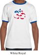 Mens Yoga Shirt Patriotic Om Ringer Tee T-Shirt