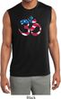 Mens Yoga Shirt Patriotic Om Sleeveless Moisture Wicking Tee