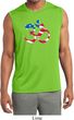 Mens Yoga Shirt Patriotic Om Sleeveless Moisture Wicking Tee