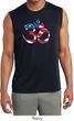 Mens Yoga Shirt Patriotic Om Sleeveless Moisture Wicking Tee