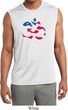 Mens Yoga Shirt Patriotic Om Sleeveless Moisture Wicking Tee