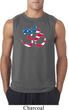 Mens Yoga Shirt Patriotic Om Sleeveless Tee T-Shirt