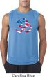 Mens Yoga Shirt Patriotic Om Sleeveless Tee T-Shirt