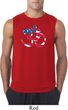 Mens Yoga Shirt Patriotic Om Sleeveless Tee T-Shirt
