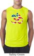 Mens Yoga Shirt Patriotic Om Sleeveless Tee T-Shirt