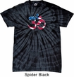 Mens Yoga Shirt Patriotic Om Spider Tie Dye Tee T-shirt