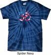 Mens Yoga Shirt Patriotic Om Spider Tie Dye Tee T-shirt