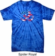 Mens Yoga Shirt Patriotic Om Spider Tie Dye Tee T-shirt