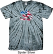 Mens Yoga Shirt Patriotic Om Spider Tie Dye Tee T-shirt