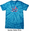 Mens Yoga Shirt Patriotic Om Spider Tie Dye Tee T-shirt