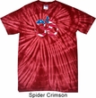 Mens Yoga Shirt Patriotic Om Spider Tie Dye Tee T-shirt