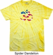 Mens Yoga Shirt Patriotic Om Spider Tie Dye Tee T-shirt