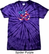 Mens Yoga Shirt Patriotic Om Spider Tie Dye Tee T-shirt