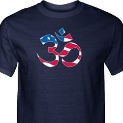 Mens Yoga Shirt Patriotic Om Tall Tee T-Shirt Mens Yoga Shirt Patriotic Om Tall Tee T-Shirt