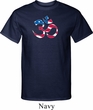 Mens Yoga Shirt Patriotic Om Tall Tee T-Shirt