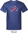 Mens Yoga Shirt Patriotic Om Tall Tee T-Shirt
