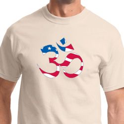 Mens Yoga Shirt Patriotic Om Tee T-Shirt Mens Yoga Shirt Patriotic Om Tee T-Shirt