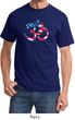 Mens Yoga Shirt Patriotic Om Tee T-Shirt