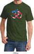 Mens Yoga Shirt Patriotic Om Tee T-Shirt