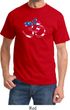 Mens Yoga Shirt Patriotic Om Tee T-Shirt