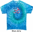 Mens Yoga Shirt Patriotic Om Tie Dye Tee T-shirt