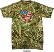 Mens Yoga Shirt Patriotic Om Tie Dye Tee T-shirt