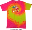 Mens Yoga Shirt Patriotic Om Tie Dye Tee T-shirt