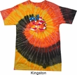 Mens Yoga Shirt Patriotic Om Tie Dye Tee T-shirt