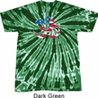 Mens Yoga Shirt Patriotic Om Twist Tie Dye Tee T-shirt