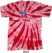 Mens Yoga Shirt Patriotic Om Twist Tie Dye Tee T-shirt