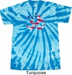 Mens Yoga Shirt Patriotic Om Twist Tie Dye Tee T-shirt