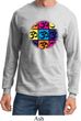 Mens Yoga Shirt Pop Art Om Long Sleeve Tee T-Shirt