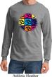 Mens Yoga Shirt Pop Art Om Long Sleeve Tee T-Shirt