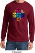 Mens Yoga Shirt Pop Art Om Long Sleeve Tee T-Shirt