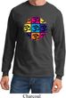 Mens Yoga Shirt Pop Art Om Long Sleeve Tee T-Shirt