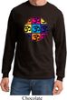 Mens Yoga Shirt Pop Art Om Long Sleeve Tee T-Shirt