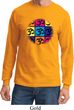 Mens Yoga Shirt Pop Art Om Long Sleeve Tee T-Shirt
