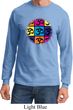 Mens Yoga Shirt Pop Art Om Long Sleeve Tee T-Shirt