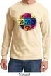 Mens Yoga Shirt Pop Art Om Long Sleeve Tee T-Shirt