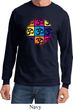 Mens Yoga Shirt Pop Art Om Long Sleeve Tee T-Shirt