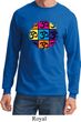 Mens Yoga Shirt Pop Art Om Long Sleeve Tee T-Shirt