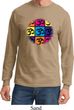 Mens Yoga Shirt Pop Art Om Long Sleeve Tee T-Shirt