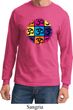 Mens Yoga Shirt Pop Art Om Long Sleeve Tee T-Shirt
