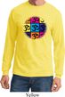Mens Yoga Shirt Pop Art Om Long Sleeve Tee T-Shirt