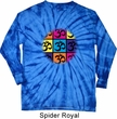 Mens Yoga Shirt Pop Art Om Long Sleeve Tie Dye Tee T-shirt