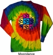 Mens Yoga Shirt Pop Art Om Long Sleeve Tie Dye Tee T-shirt