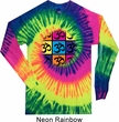 Mens Yoga Shirt Pop Art Om Long Sleeve Tie Dye Tee T-shirt