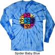 Mens Yoga Shirt Pop Art Om Long Sleeve Tie Dye Tee T-shirt