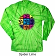 Mens Yoga Shirt Pop Art Om Long Sleeve Tie Dye Tee T-shirt
