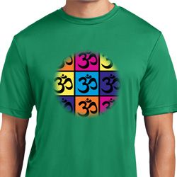 Mens Yoga Shirt Pop Art Om Moisture Wicking Tee T-Shirt Mens Yoga Shirt Pop Art Om Moisture Wicking Tee T-Shirt